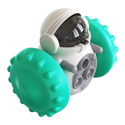 JACKANNA Hundespielzeug Cat Balance Car Slow Leak Feeder Haustierzubehör Rolling Feeder Hundespielzeug, Smart Toys für Hunde, Hundefütterung (Blauer See-Roboter) von JACKANNA