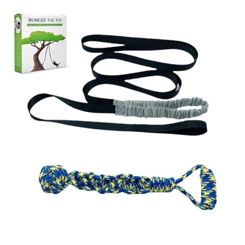JACKANNA Hundespielzeug mit Federstange & Kauseil - Interaktives Bungee-Hängespielzeug für drinnen/draußen | Robustes Zieh- & Tauziehen-Spielzeug für mittelgroße Hunde | Langlebig & wetterfest JACKANNA Hundespielzeug mit Federstange & Kauseil - Interaktives Bungee-Hängespielzeug für drinnen/draußen | Robustes Zieh- & Tauziehen-Spielzeug für mittelgroße Hunde | Langlebig & wetterfest von JACKANNA