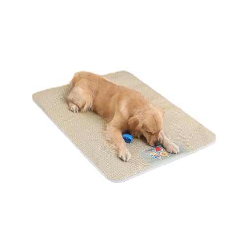 JACKANNA Kühlmatte für Hunde & Katzen – Atmungsaktive, kühlende Haustierdecke mit wasserfester Rattan-Oberfläche – Anti-Kratz Schlafmatte für drinnen & draußen (Eiskalte Liegematte, XL:90×70 cm, 45g) JACKANNA Kühlmatte für Hunde & Katzen – Atmungsaktive, kühlende Haustierdecke mit wasserfester Rattan-Oberfläche – Anti-Kratz Schlafmatte für drinnen & draußen (Eiskalte Liegematte, XL:90×70 cm, 45g) von JACKANNA