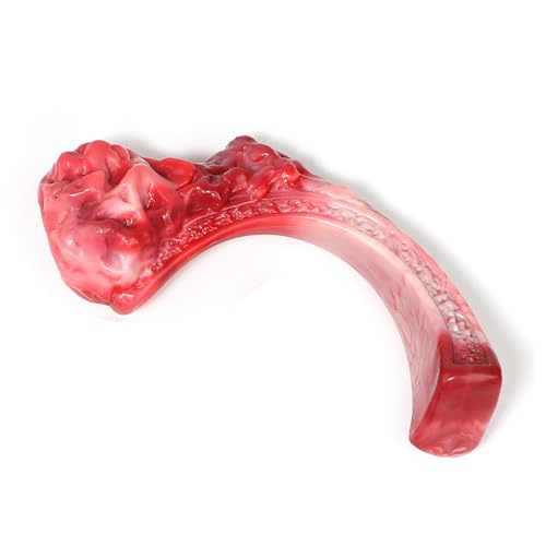 JACKANNA Künstliches Steak Hundespielzeug Nylon Hund kauen Rindfleisch aromatisiert Steak Spielzeug kauen Schleifen Zähne Reinigung Spielzeug (9.5 * 20cm) von JACKANNA