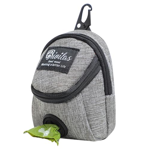 JACKANNA New Kotbeutelspender für Hunde Futterbeutel Hundetraining Leckerlitasche multifunktionale Hundetraining Pack (Grau) von JACKANNA