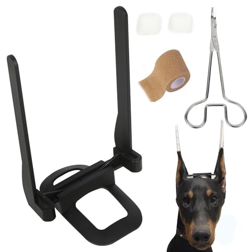 JACKANNA Ohrkorrektur-Set für Hunde - Professionelles Ohrenstell-Werkzeug für Dobermann, Dogge & Samojede mit medizinischem Klebeband (1) von JACKANNA