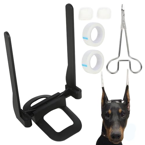 JACKANNA Ohrkorrektur-Set für Hunde - Professionelles Ohrenstell-Werkzeug für Dobermann, Dogge & Samojede mit medizinischem Klebeband (2) von JACKANNA