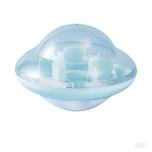 JACKANNA UFO-Futterball für Hunde – Intelligentes Anti-Langeweile-Spielzeug Leckerli-Spielzeug zur mentalen Stimulation & langsamen Fütterung (blau) von JACKANNA