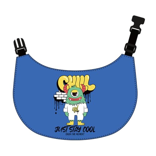 Jackanna Anti Dirty Cat Drool Towel Dog Outdoor Drool Towel Pet Supplies Pet Bibs Cotton Dog Drool Towel Cat Dog Collar (Dr. Monster-Sabberhandtuch - Blau) von JACKANNA