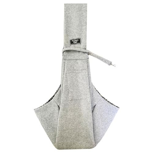 Jackanna Faltbare Haustier Tasche, Schulter Crossbody Outdoor tragbare große Kapazität Haustier Tasche (Hellgrau) von JACKANNA