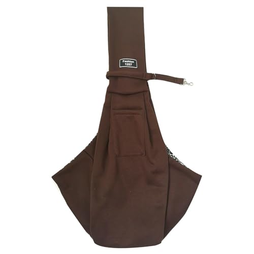 Jackanna Faltbare Haustier Tasche, Schulter Crossbody Outdoor tragbare große Kapazität Haustier Tasche (Kaffee) von JACKANNA