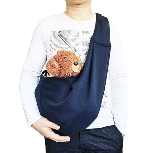 Jackanna Faltbare Haustier Tasche, Schulter Crossbody Outdoor tragbare große Kapazität Haustier Tasche (Marineblau) von JACKANNA