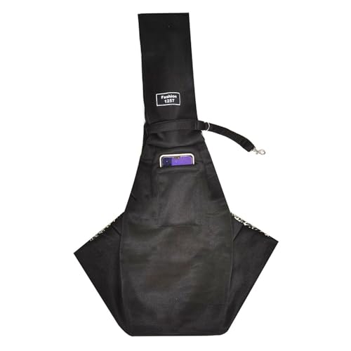 Jackanna Faltbare Haustier Tasche, Schulter Crossbody Outdoor tragbare große Kapazität Haustier Tasche (Schwarz) von JACKANNA