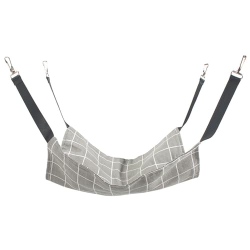 Jackanna Hängende Hängematte für Katzen, hängendes Nest für Haustiere, verstellbare Leine und Metallhaken Doppelseitige Hängemattenschaukel für Kätzchen und Kaninchen (Frühling/Herbst Stil 8, XL) von JACKANNA