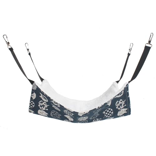Jackanna Hängende Hängematte für Katzen, hängendes Nest für Haustiere, verstellbare Leine und Metallhaken Doppelseitige Hängemattenschaukel für Kätzchen und Kaninchen (Herbst/Winter-Stil 5, L) Jackanna Hängende Hängematte für Katzen, hängendes Nest für Haustiere, verstellbare Leine und Metallhaken Doppelseitige Hängemattenschaukel für Kätzchen und Kaninchen (Herbst/Winter-Stil 5, L) von JACKANNA
