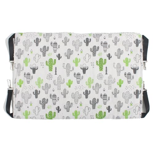 Jackanna Hängende Hängematte für Katzen, hängendes Nest für Haustiere, verstellbare Leine und Metallhaken Doppelseitige Hängemattenschaukel für Kätzchen und Kaninchen (Herbst/Winter-Stil 6, XL) von JACKANNA