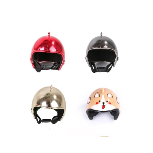 Jackanna Hühnerhelm Kopfbedeckung 4 Stück Vogelhut Kopfbedeckung Plastikhühnerhelm für Hühner und Enten Schutzkopfbedeckung (Kombination 2) von JACKANNA