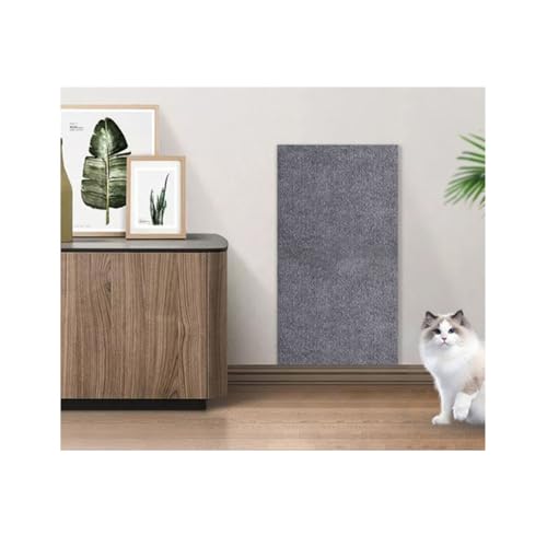 Jackanna Kratzfeste Katzenkratzmatte - Selbstklebende Sofaschutzfolie gegen Kratzer, strapazierfähig & fusselfrei, Schutz für Möbel & Wände (Hellgrau, 60 * 100cm) von JACKANNA