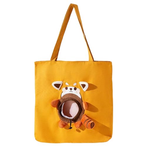 Jackanna Pet Carrier, Hands Free Carrier für Kätzchen und Welpen, Faltbare Haustier Reisetasche, Soft Side Pet Travel Bag (Braunbär, L) von JACKANNA