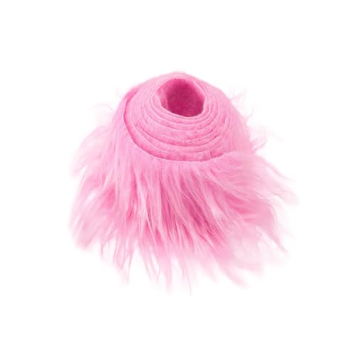Jackanna Plüsch Kunstpelz Band Pelz Stoff Kunstleder Plüsch, Kunstpelz zum Basteln, Plüsch Dekostoff für Gnom Bart Weihnachtsmann Haar Zwerg Stuhlbezug Sitzkissen DIY Kostüm Dekoration (Farbe 4) von JACKANNA