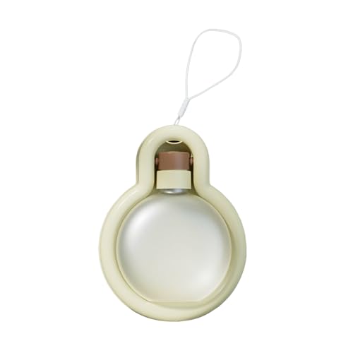 Jackanna Tragbare Hundewasserflasche und Hundefutterflaschenspender mit Schüssel - auslaufsichere, lebensmittelechte Kunststoffbecher (Weiße Wasserflasche, 350ml) von JACKANNA