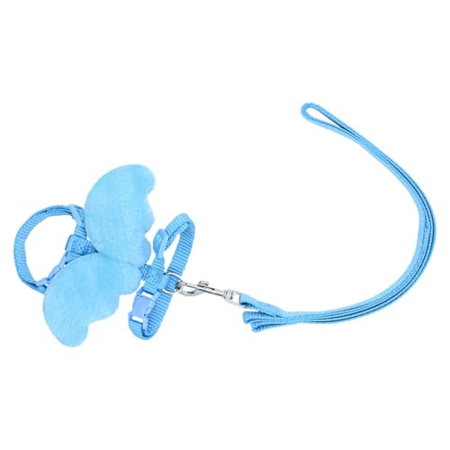 Nylon-Gehgeschirr mit Zugleine für Enten, Gänse & Hühner - Atmungsaktiv & robust für Outdoor-Aktivitäten und Training (Blau) von JACKANNA