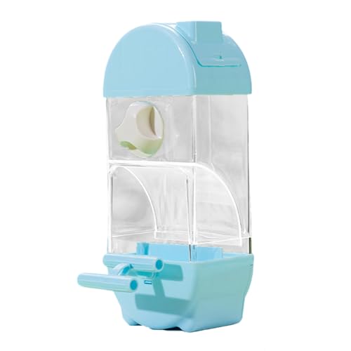 Automatischer Vogelfutterspender mit klaren Designs, zum Aufhängen, Futterbehälter für Papageien, Wellensittiche, Sittiche und Nymphensittiche Automatischer Vogelfutterspender mit klaren Designs, zum Aufhängen, Futterbehälter für Papageien, Wellensittiche, Sittiche und Nymphensittiche von JADEWaa