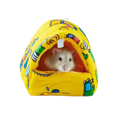 Hängematte Bett Frettchen Nager Hängematte Bett Versteck Käfig Zubehör Spielzeug Bett für Meerschweinchen Chinchilla Igel Glider Hamsterhaus Zubehör Niedliches Hamsterhaus Käfig Baumwolle Hamsterhaus von JAGTRADE