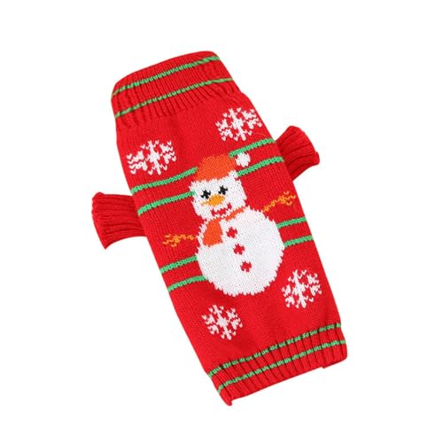 Weihnachtspullover für kleine und große Hunde, Weihnachtsmantel, Welpenbekleidung, Pullover, Welpen-Pyjama, niedlicher Haustier-Winterpullover von JAGTRADE
