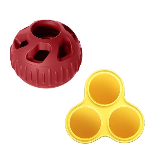 JAMNGHB Hundespielzeug Freeze Leak Food befüllbares Leckerli Silikon Kauspielzeug zur Zahnreinigung für kleine bis große Hunde kaufestes Puzzle von JAMNGHB