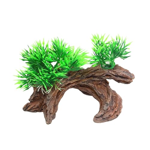 JAMNGHB Realistischer Baumstumpf, Aquarium-Zubehör, wasserdicht, Kunstharz, Dekoration für natürliches Aussehen, Unterwasserumgebung, Aquarien, Ornament von JAMNGHB
