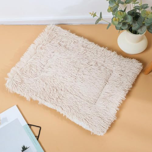 JANEMUA Großes Hundebett, Kistenunterlage für Käfige, waschbares Bett für große und mittelgroße Hunde, weiche Zwingerunterlage, rutschfestes Haustierbett-Brown||L - 60 * 45cm von JANEMUA