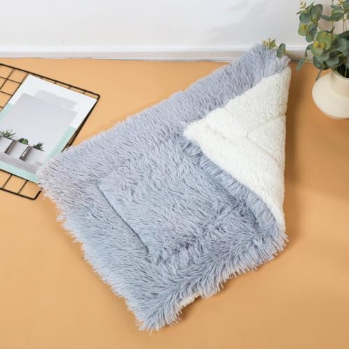 JANEMUA Großes Hundebett, Kistenunterlage für Käfige, waschbares Bett für große und mittelgroße Hunde, weiche Zwingerunterlage, rutschfestes Haustierbett-Light Gray||XL - 70 * 50cm von JANEMUA