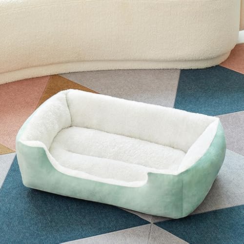JANEMUA Hundebett, Waschbares Hundekissenbett Für Die Hundebox, Guter Komfort Und Haltbarkeit, Weicher Stoff, Glatte Textur Für Große, Mittelgroße Und Kleine Hunde-Grey||L55*W70cm von JANEMUA