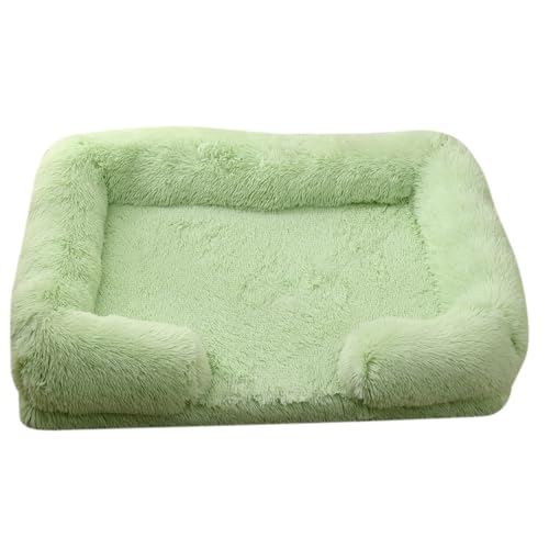 JANEMUA Waschbares Hundebett, Orthopädische Hundebetten Für Große Hunde, Bequemes Hundesofa Mit Waschbarem, Abnehmbarem Bezug, Haustierbett Mit Rutschfester Unterseite-Green||M-57 x 45 x 12cm von JANEMUA