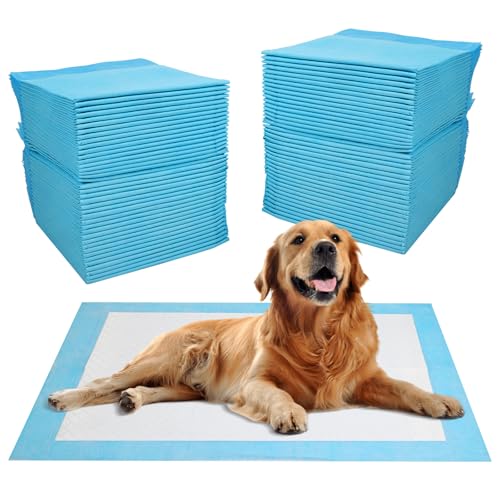 JANUIXCO 100 Stück PIPI Matten für Hunde 60 × 60 cm - Wickelunterlage Auslaufsicheres 5-Lagiges Design, Schnell Trocknender Oberfläche - Inkontinenzunterlage Einweg für Kranke und Inkontinente Tiere von JANUIXCO