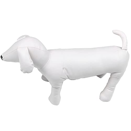 JANZU Leder Hund Schaufensterpuppen Stehend Stellung Hund Modelle Spielzeug Haustier Tier Geschaeft Schaufensterpuppe L von JANZU