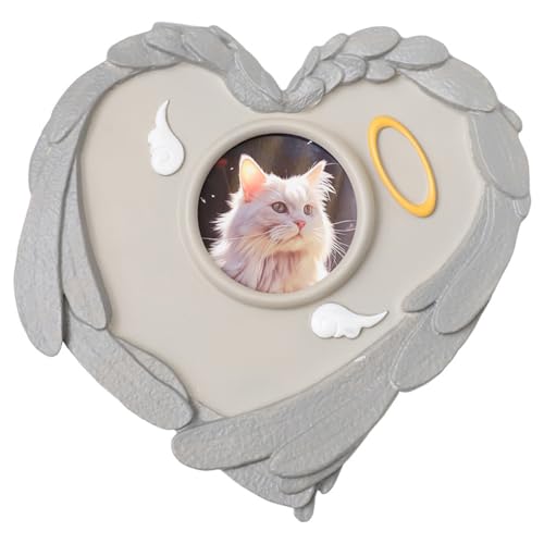 JARPSIRY Haustier-Gedenksteine mit Fotorahmen, herzförmiger Grabstein für Hund oder Katze, Gartensteine, Grabsteine für drinnen und draußen, Grabmarkierungen, Beileidsgeschenke für Haustierverlust JARPSIRY Haustier-Gedenksteine mit Fotorahmen, herzförmiger Grabstein für Hund oder Katze, Gartensteine, Grabsteine für drinnen und draußen, Grabmarkierungen, Beileidsgeschenke für Haustierverlust von JARPSIRY