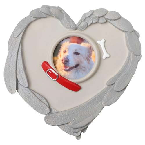 JARPSIRY Haustier-Gedenksteine mit Fotorahmen, herzförmiger Grabstein für Hund oder Katze, Gartensteine, Grabsteine für drinnen und draußen, Grabmarkierungen, Beileidsgeschenke für Haustierverlust JARPSIRY Haustier-Gedenksteine mit Fotorahmen, herzförmiger Grabstein für Hund oder Katze, Gartensteine, Grabsteine für drinnen und draußen, Grabmarkierungen, Beileidsgeschenke für Haustierverlust von JARPSIRY