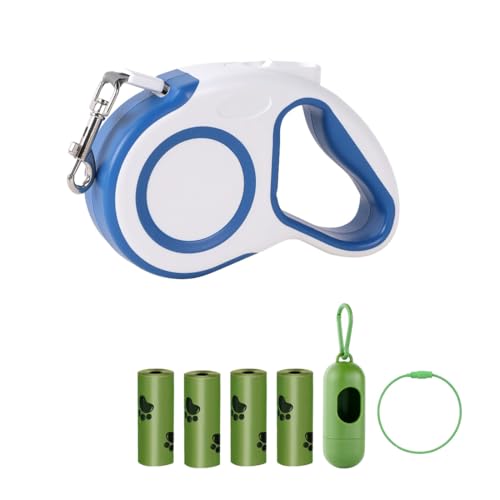 JAWADE Einziehbare Hundeleine für Katzen und Hunde, 4,8 m, Anti-Verhedderungs-Design mit Schnellbremse und ergonomischem Griff, unterstützt Haustiere bis zu 20 kg, inklusive 4 Kotbeuteln und Spender, JAWADE Einziehbare Hundeleine für Katzen und Hunde, 4,8 m, Anti-Verhedderungs-Design mit Schnellbremse und ergonomischem Griff, unterstützt Haustiere bis zu 20 kg, inklusive 4 Kotbeuteln und Spender, von JAWADE