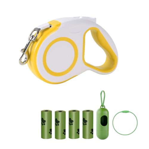 JAWADE Einziehbare Hundeleine für Katzen und Hunde, 4,8 m, Anti-Verhedderungs-Design mit Schnellbremse und ergonomischem Griff, unterstützt Haustiere bis zu 20 kg, inklusive 4 Kotbeuteln und Spender, JAWADE Einziehbare Hundeleine für Katzen und Hunde, 4,8 m, Anti-Verhedderungs-Design mit Schnellbremse und ergonomischem Griff, unterstützt Haustiere bis zu 20 kg, inklusive 4 Kotbeuteln und Spender, von JAWADE