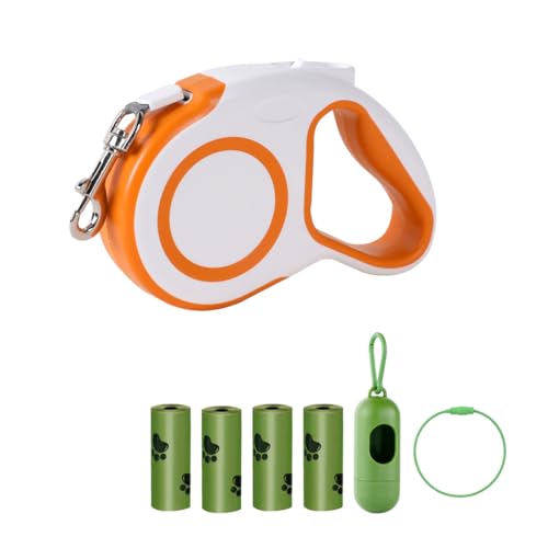 JAWADE Einziehbare Hundeleine für Katzen und Hunde, 4,8 m, Anti-Verhedderungs-Design mit Schnellbremse und ergonomischem Griff, unterstützt Haustiere bis zu 20 kg, inklusive 4 Kotbeuteln und Spender, JAWADE Einziehbare Hundeleine für Katzen und Hunde, 4,8 m, Anti-Verhedderungs-Design mit Schnellbremse und ergonomischem Griff, unterstützt Haustiere bis zu 20 kg, inklusive 4 Kotbeuteln und Spender, von JAWADE