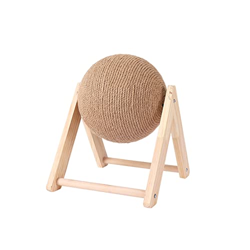 JAWSEU Kratzball aus Holz für Katzen, Sisalseil interaktives Spielzeug aus Massivholz, Stabiler Kratzbaum Haustiermöbel, Sisaal Board Kratzer Für Kitten Lustige Katze Spielzeug JAWSEU Kratzball aus Holz für Katzen, Sisalseil interaktives Spielzeug aus Massivholz, Stabiler Kratzbaum Haustiermöbel, Sisaal Board Kratzer Für Kitten Lustige Katze Spielzeug von JAWSEU