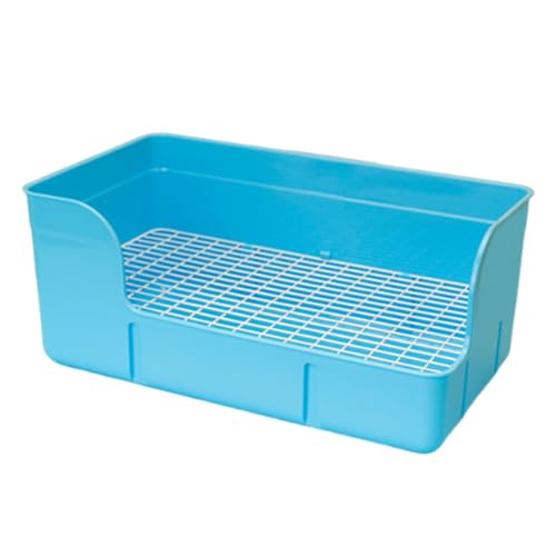 JAYIOLA Haustier Toilette für Kaninchen Und Kleintiere, Ecktoilette, Blau JAYIOLA Haustier Toilette für Kaninchen Und Kleintiere, Ecktoilette, Blau von JAYIOLA