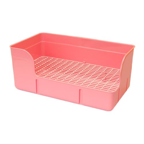 JAYIOLA Haustier Toilette für Kaninchen Und Kleintiere, Ecktoilette, Rosa JAYIOLA Haustier Toilette für Kaninchen Und Kleintiere, Ecktoilette, Rosa von JAYIOLA