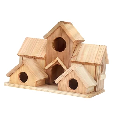 JAYIOLA Hummingbird Nest Haus Nest Dekor Gartengeschenk Hanging Hut Birdhouse für Finken Cage Yard Bluebirds von JAYIOLA