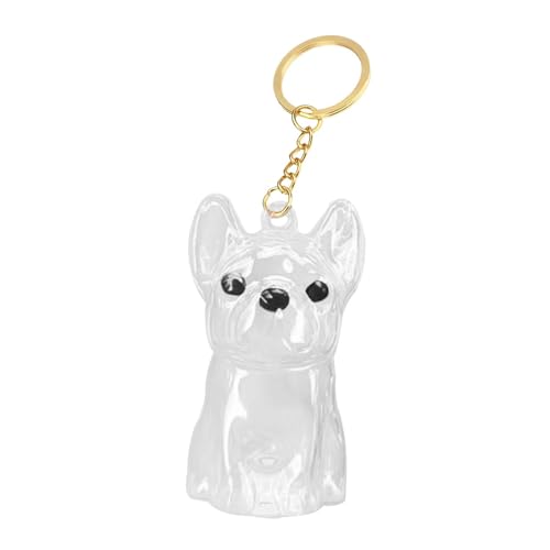 JAYIOLA Hundehaar Aufbewahrungsbox Kreativer Schlüsselbund mit Einzigartigem Design Und Klarem Sichtfenster Ideal für Haustierbesitzer Und Als Dekoration, Bulldog JAYIOLA Hundehaar Aufbewahrungsbox Kreativer Schlüsselbund mit Einzigartigem Design Und Klarem Sichtfenster Ideal für Haustierbesitzer Und Als Dekoration, Bulldog von JAYIOLA