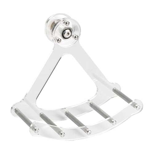 JAYIOLA Käfigspielzeug für Nymphensittiche, Laufrad aus transparentem Material, Aktivität und Bereicherung, S Metal Stick von JAYIOLA