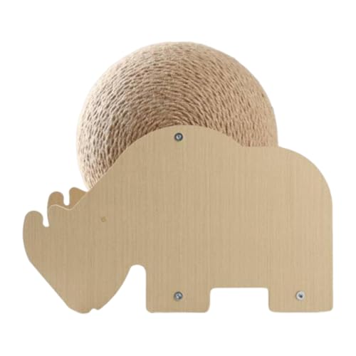 JAYIOLA Katzenkratzball, Möbel-Schutzspielzeug mit stabilem Ständer, Nashornform JAYIOLA Katzenkratzball, Möbel-Schutzspielzeug mit stabilem Ständer, Nashornform von JAYIOLA