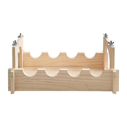 JAYIOLA Kleintierhaus mit Tunnel, Brückenzubehör aus Holz, B JAYIOLA Kleintierhaus mit Tunnel, Brückenzubehör aus Holz, B von JAYIOLA