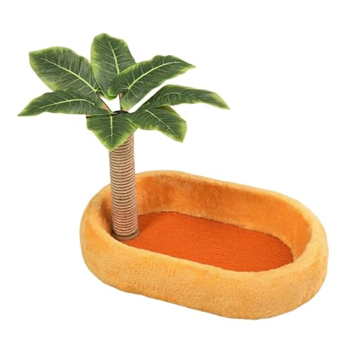 JAYIOLA Kratzbaum Als Katzenkratzbrett Und Ruheplatz EIN Kletterspielzeug Und Aktivitätszentrum mit Strapazierfähigem Sisal Zur Beschäftigung von Jungen Katze, Orange JAYIOLA Kratzbaum Als Katzenkratzbrett Und Ruheplatz EIN Kletterspielzeug Und Aktivitätszentrum mit Strapazierfähigem Sisal Zur Beschäftigung von Jungen Katze, Orange von JAYIOLA