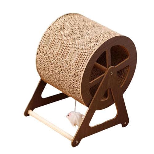 JAYIOLA Kratzbrett für Katzen, tragbares Spielzeug, Trainingshilfe für Kätzchen und Welpen, Dunkelbraune Farbe JAYIOLA Kratzbrett für Katzen, tragbares Spielzeug, Trainingshilfe für Kätzchen und Welpen, Dunkelbraune Farbe von JAYIOLA