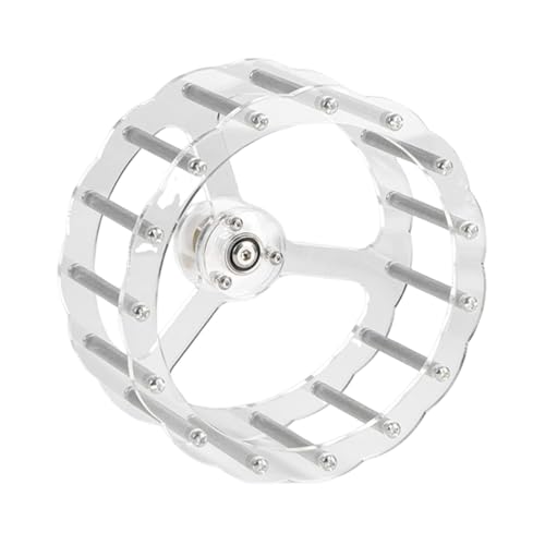 JAYIOLA Laufrad für Vögel, Spielzeug für Kleintiere, Zubehör für Wellensittiche und Unzertrennliche, Metallstab, 19.5 cm Durchmesser von JAYIOLA