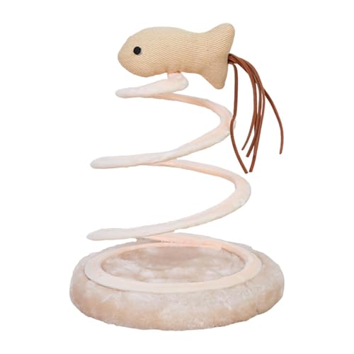 JAYIOLA Plüsch-Katzenkratzspielzeug mit Spiralfeder für Haustiere, Maus JAYIOLA Plüsch-Katzenkratzspielzeug mit Spiralfeder für Haustiere, Maus von JAYIOLA